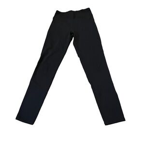 Kid's Zella Black Solid Leggings